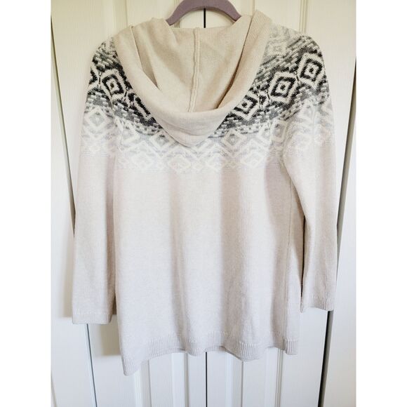 J. Jill SP Nordic Sweater Women's Raglan Long Sleeve Pullover Oatmeal Size SPet - Picture 2 of 6